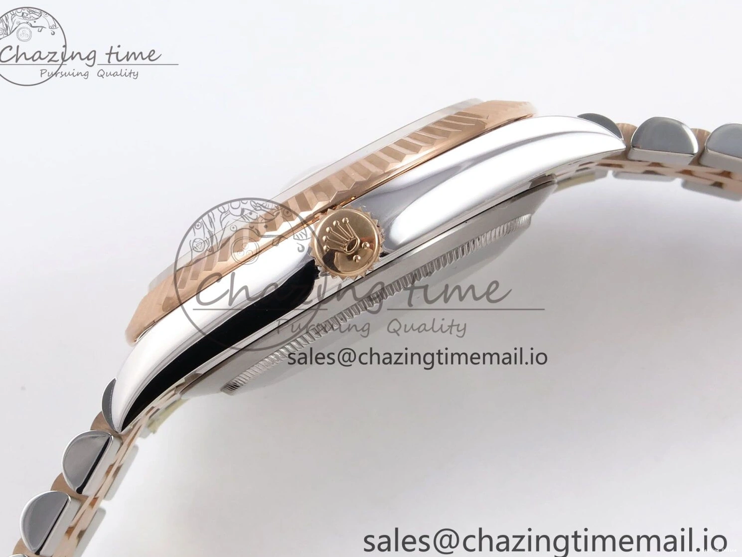 0214 DateJust 41 126331 ARF 1:1 Best Edition 904L Steel Gray Dial Green Roman Marker on SS RG Jubilee Bracelet SH3235（Gain Weight） FastDry 1103